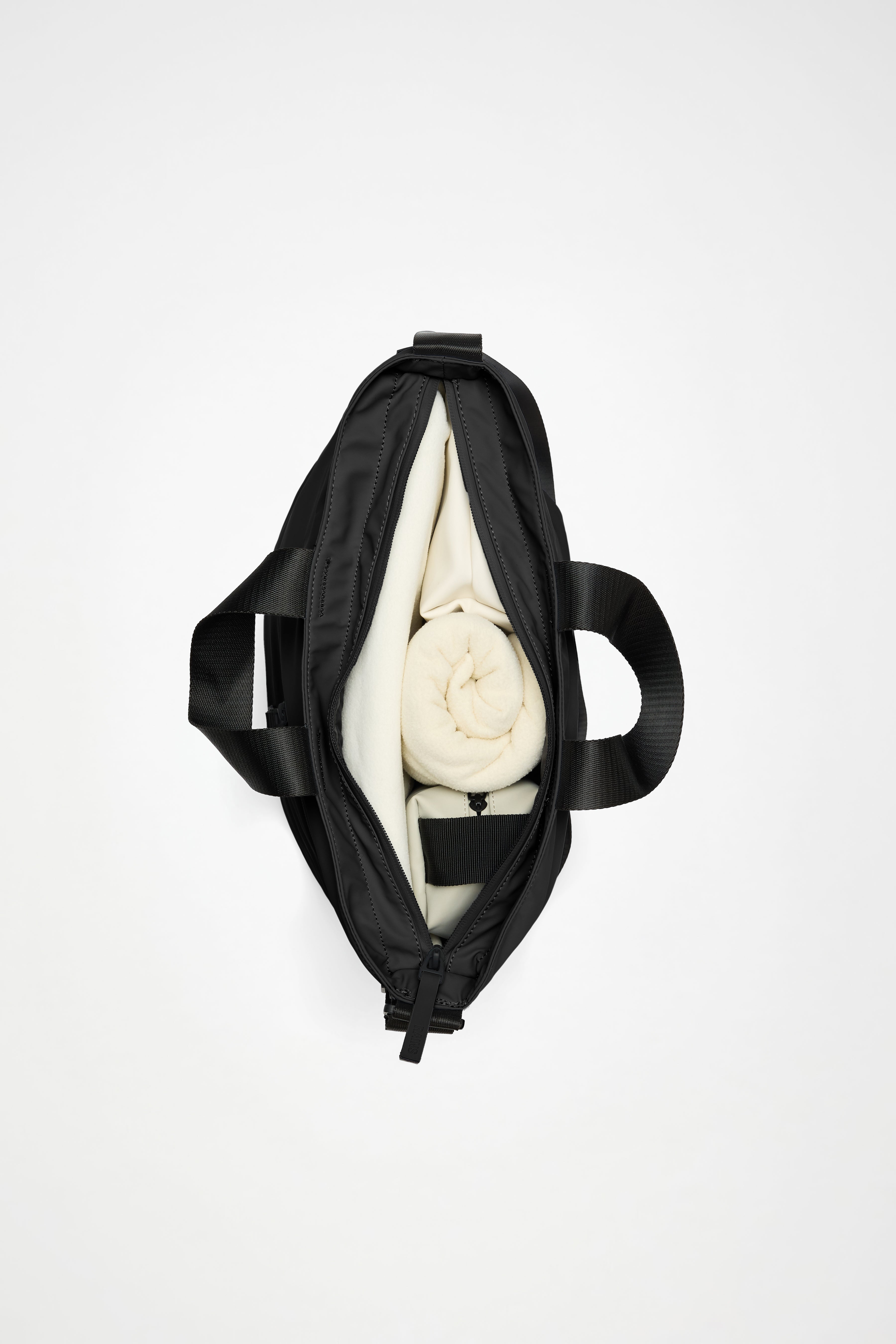 RAINS Dash Tote Bag Black 16L H40 x D11 x W38 cm Tote