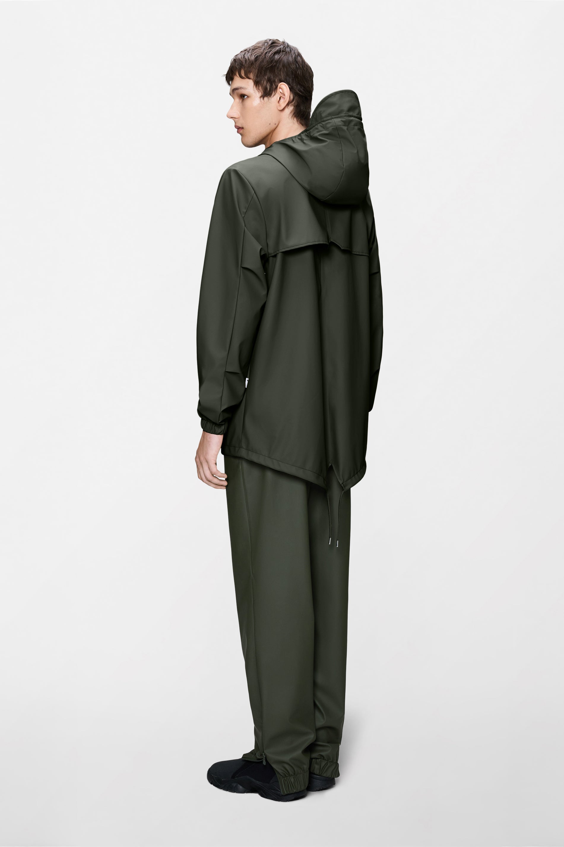 RAINS Fishtail Jacket Green Jacket
