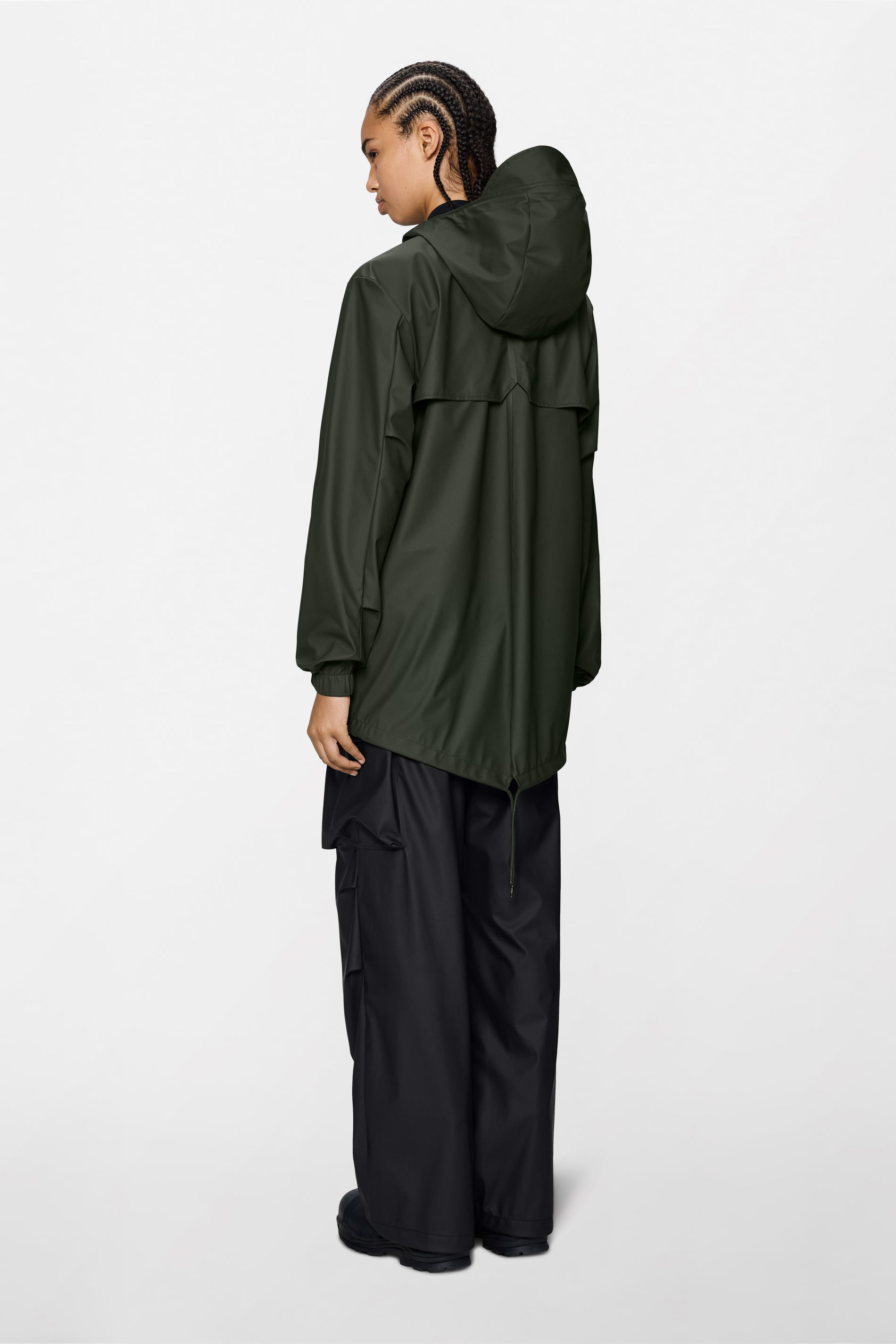 RAINS Fishtail Jacket Green Jacket
